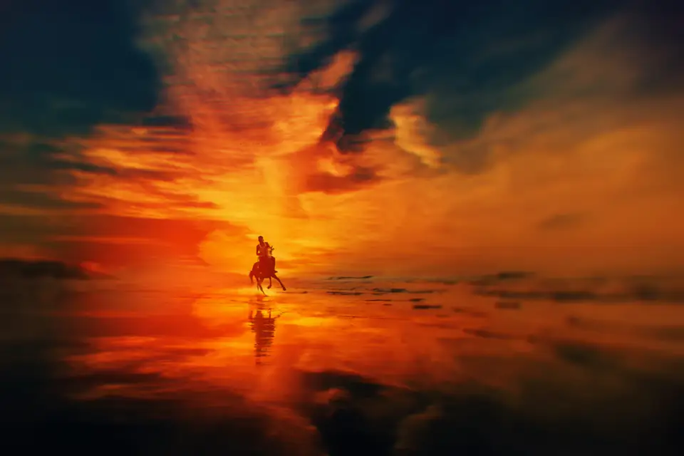 Balade à Cheval à Taghazout - Aventure Plage et Coucher de Soleil